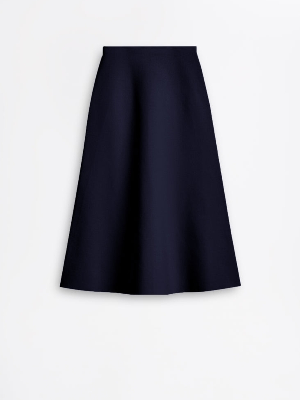 Scanlan THEODORE A-Line Midi Skirt in Navy.
